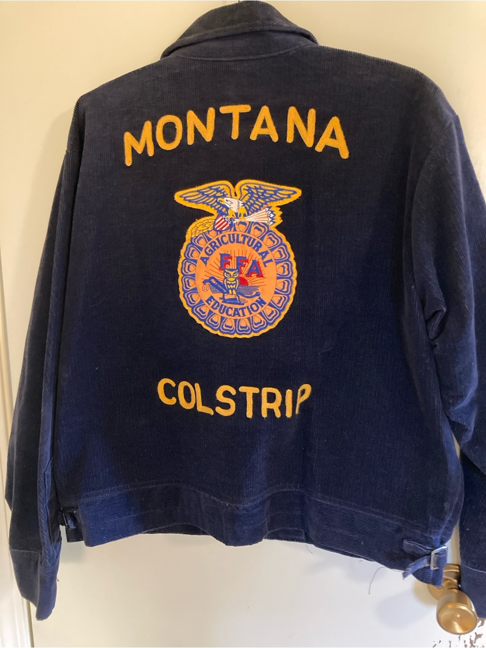 Montana Colstrip FFA President Jacket with Gold Pins and Ties